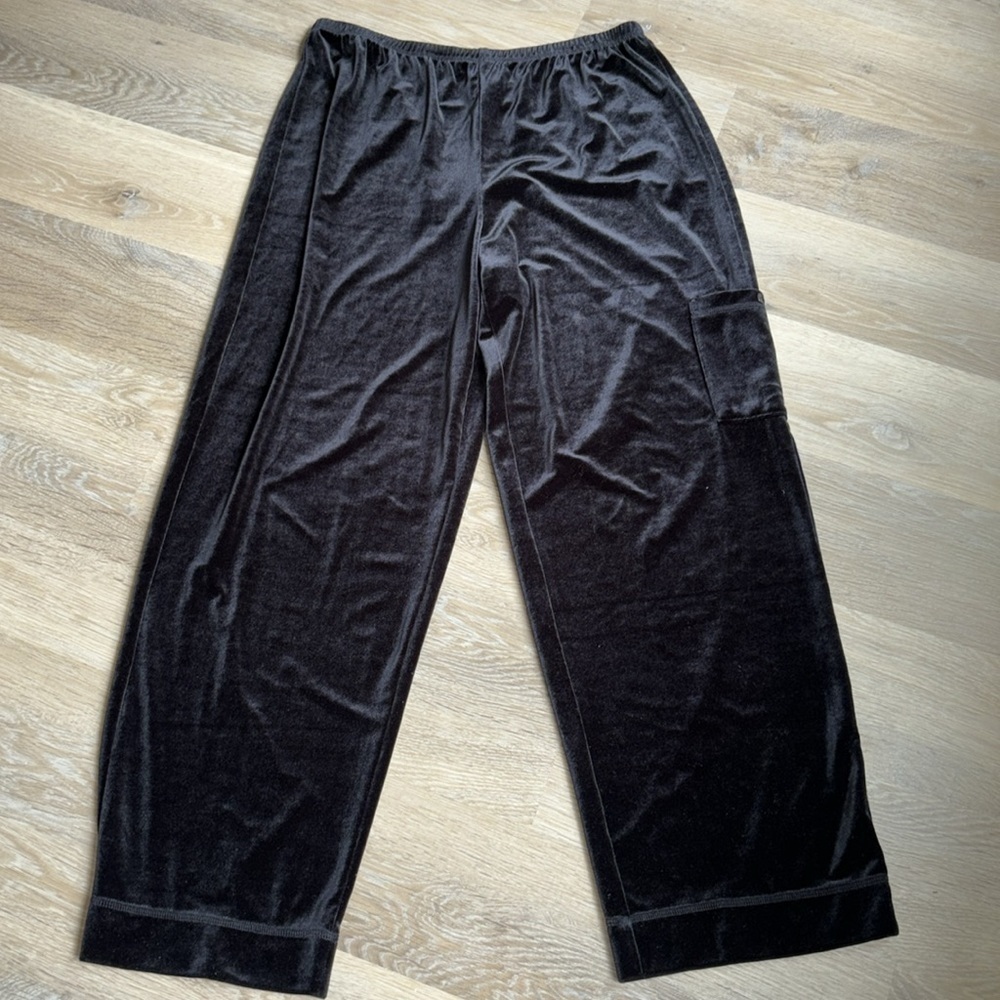 Travelers by Chicos Relaxed Pants Black Womens Size 3 Regular